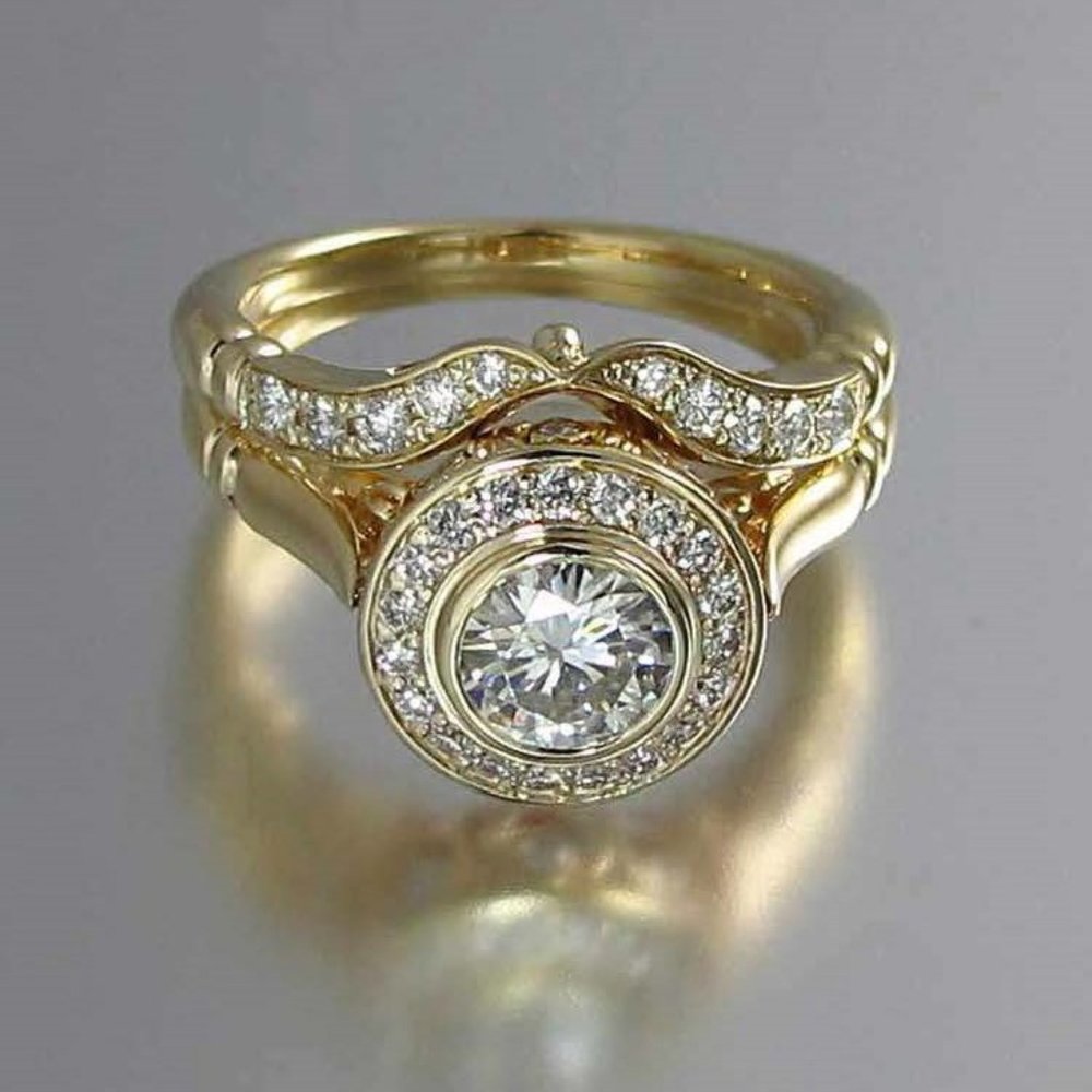 Hera Bridal Set - Solid Brass - AAA Austrian CZ - Picture 4 of 8